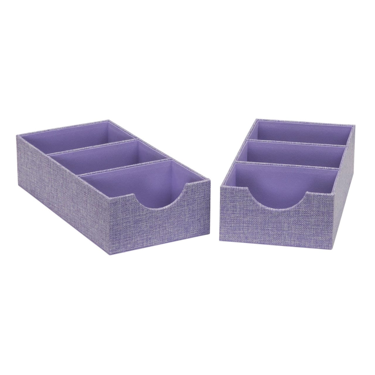 Household Essentials 3-Compartment Drawer Organizers, 2ct.